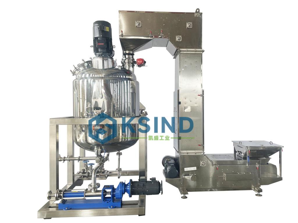 1000L搅拌罐+Z 型斗式提升机